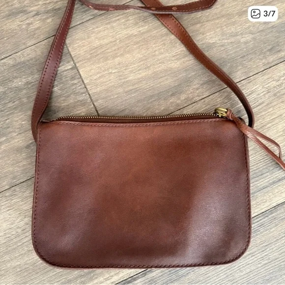Madewell The Simple Crossbody Brown Leather - Picture 3 of 5